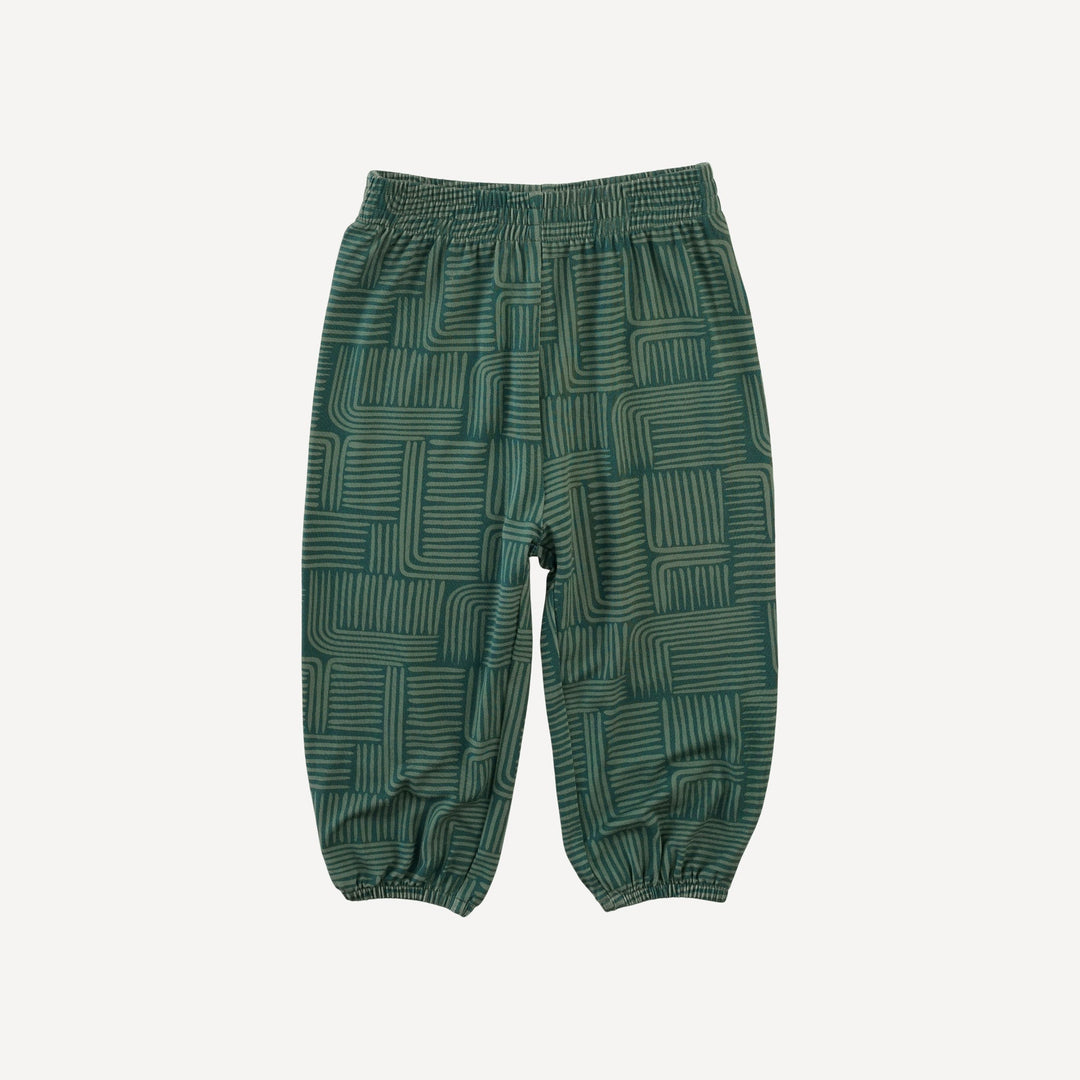 short sleeve relaxed jogger set | brush strokes | light weight bamboo