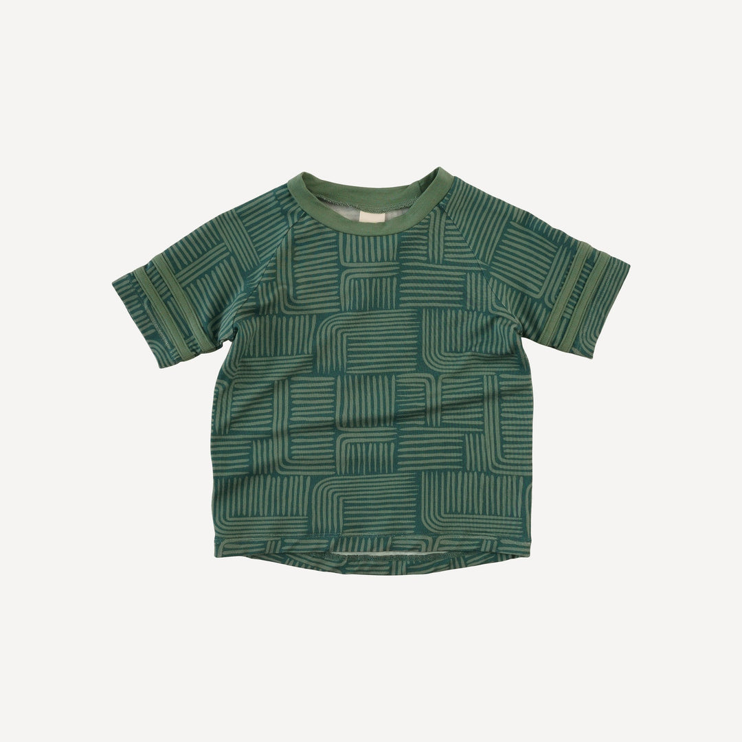 short sleeve football tee | brush strokes | light weight bamboo