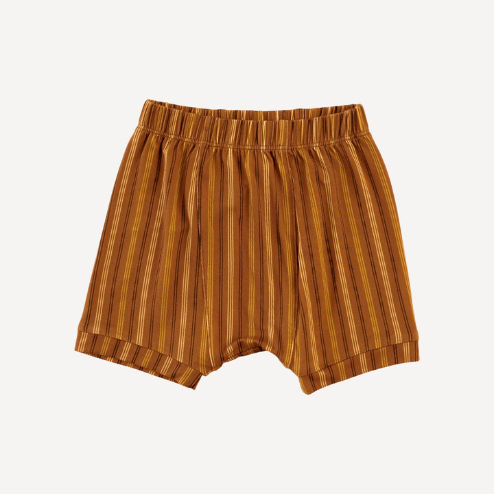classic panda short | golden stripe | light weight bamboo