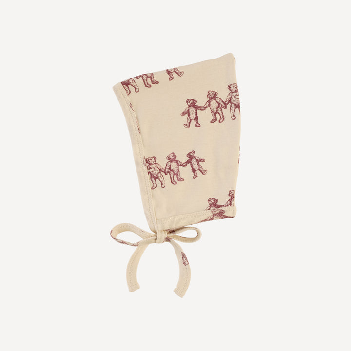 elf hat | ginger teddy bear | organic cotton flat rib