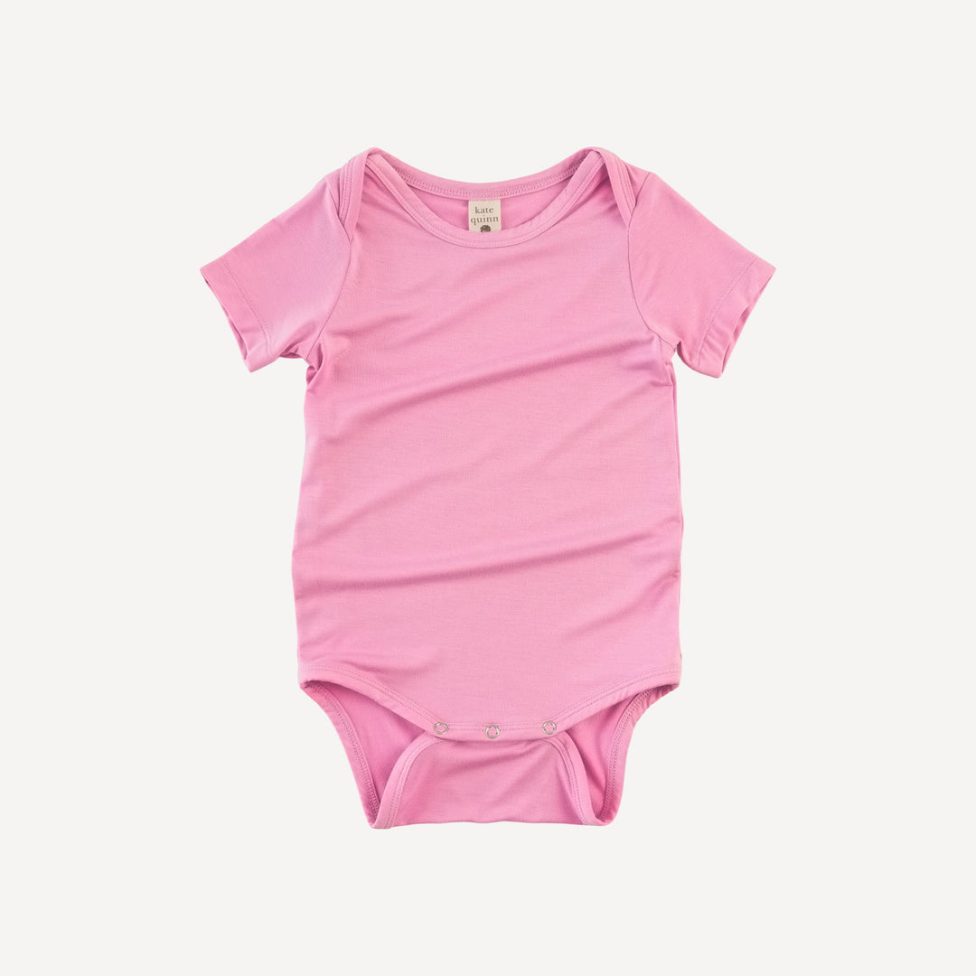 short sleeve lap neck bodysuit | bonbon | light weight bamboo
