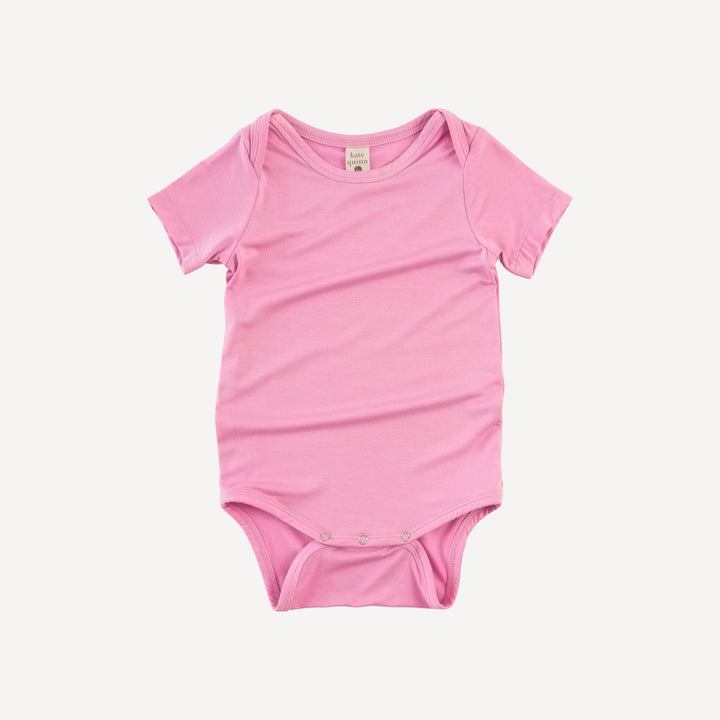 short sleeve lap neck bodysuit | bonbon | light weight bamboo