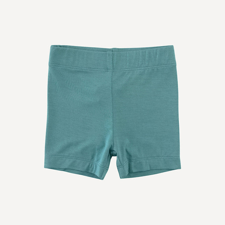 bike short | teal meadow | light weight bamboo