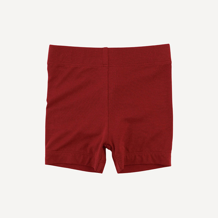 bike short | ruby red | light weight bamboo