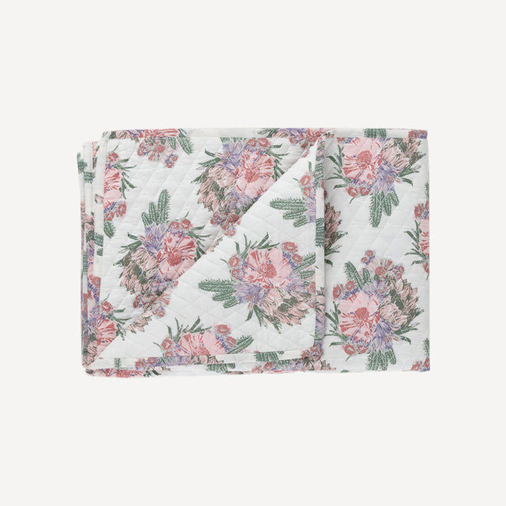 diamond quilt | cactus flower | organic cotton jersey