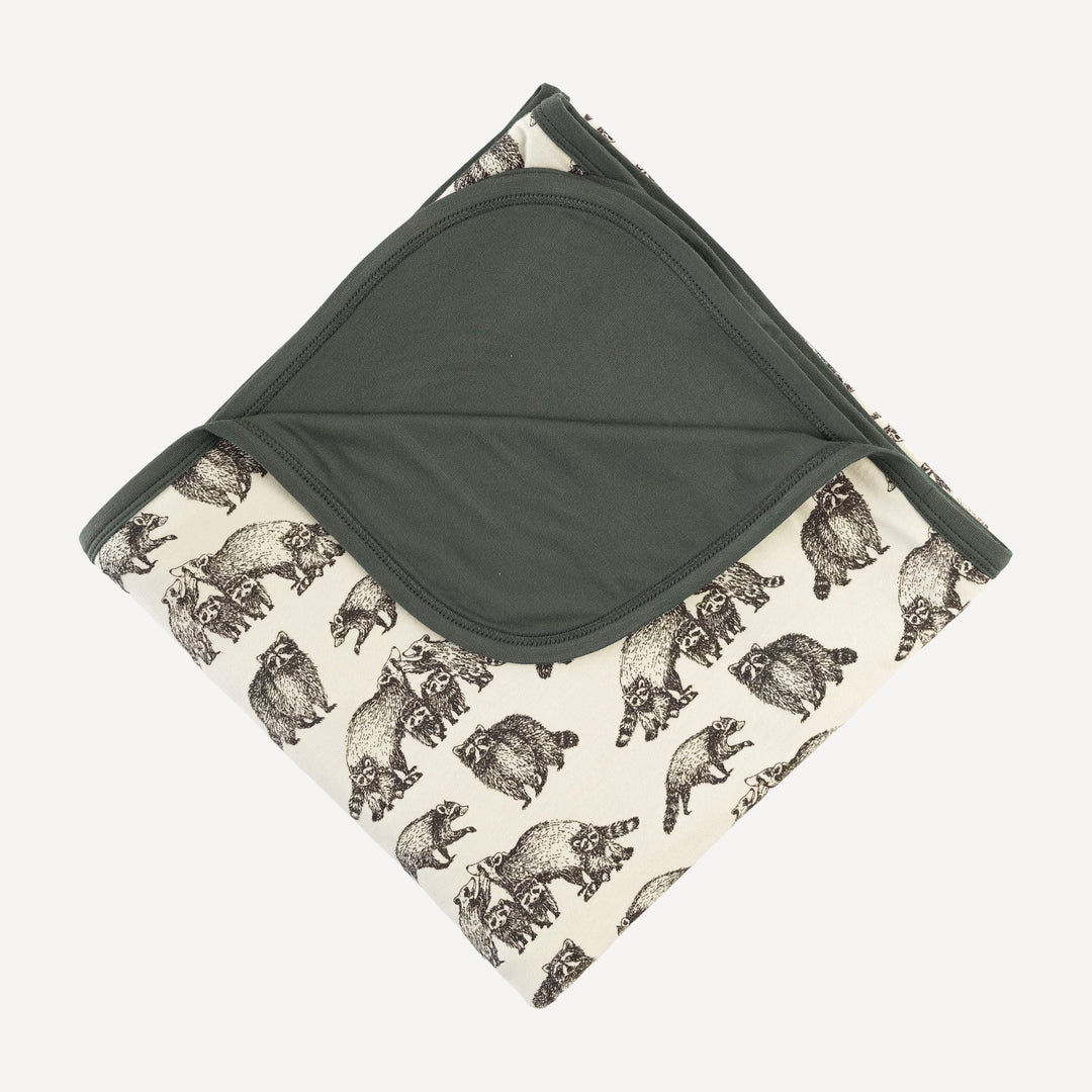 double layer blanket | raccoons | bamboo