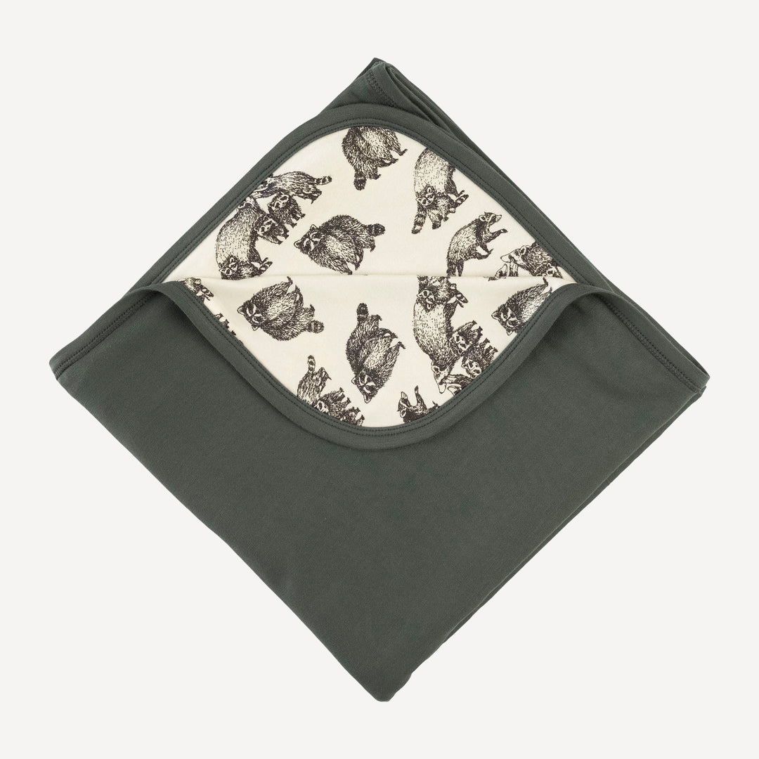 double layer blanket | raccoons | bamboo