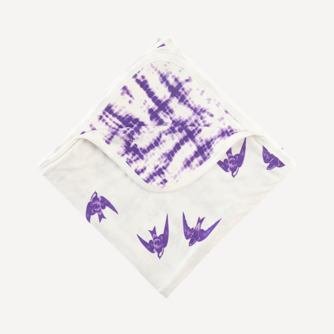 double layer blanket | lavender sparrow | modal