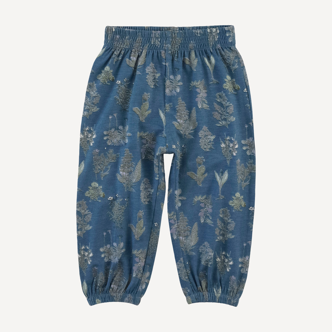 long sleeve relaxed jogger set | blue litho | modal