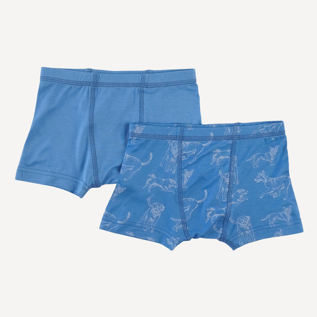 boxer set of 2 | blue mutts | bamboo