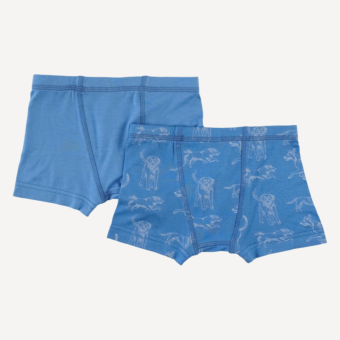 boxer set of 2 | blue mutts | bamboo