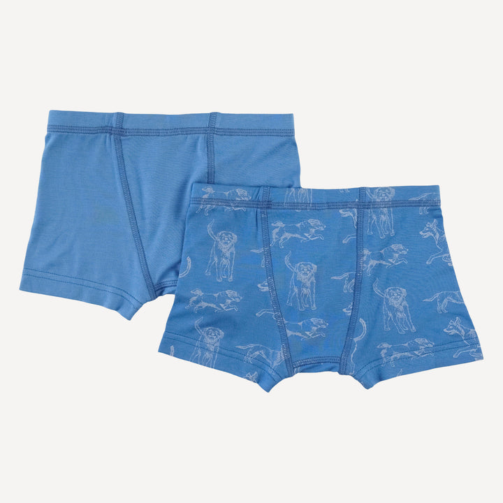boxer set of 2 | blue mutts | bamboo