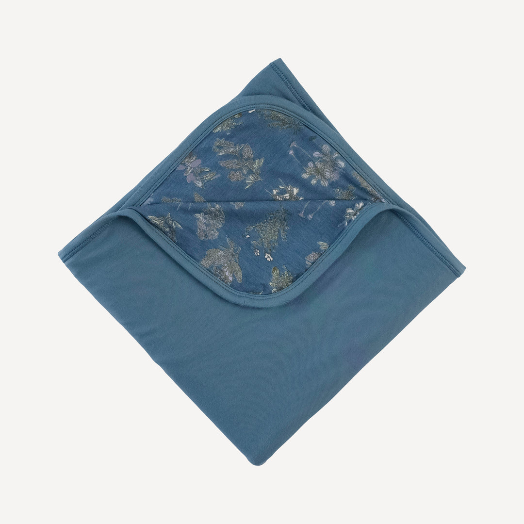 double layer blanket | blue litho | modal