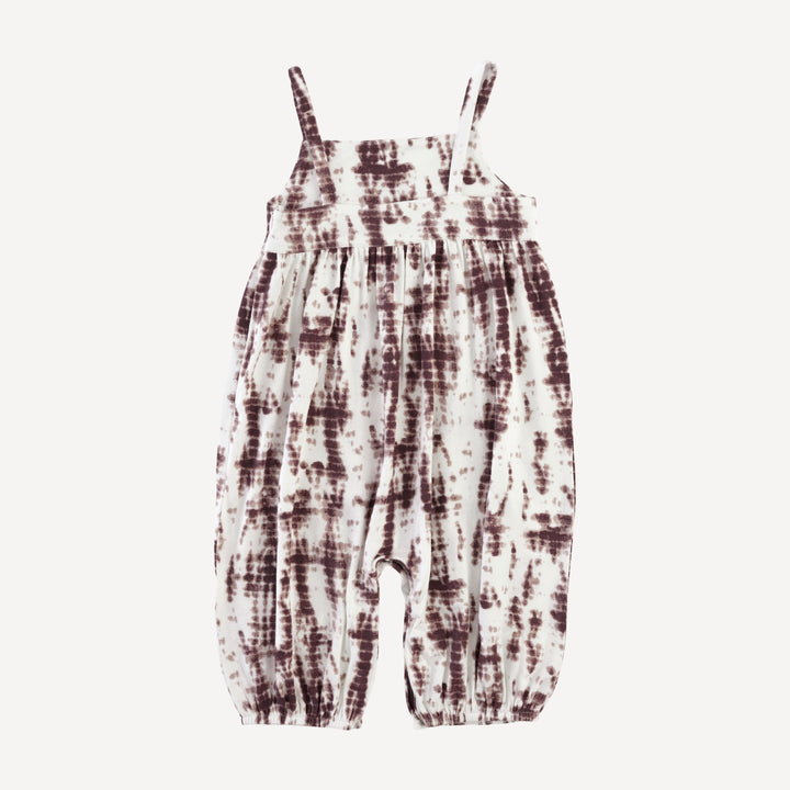 skinny strap jumpsuit | mahogany shibori | modal