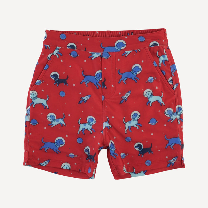 pocket board short | space pups | swim