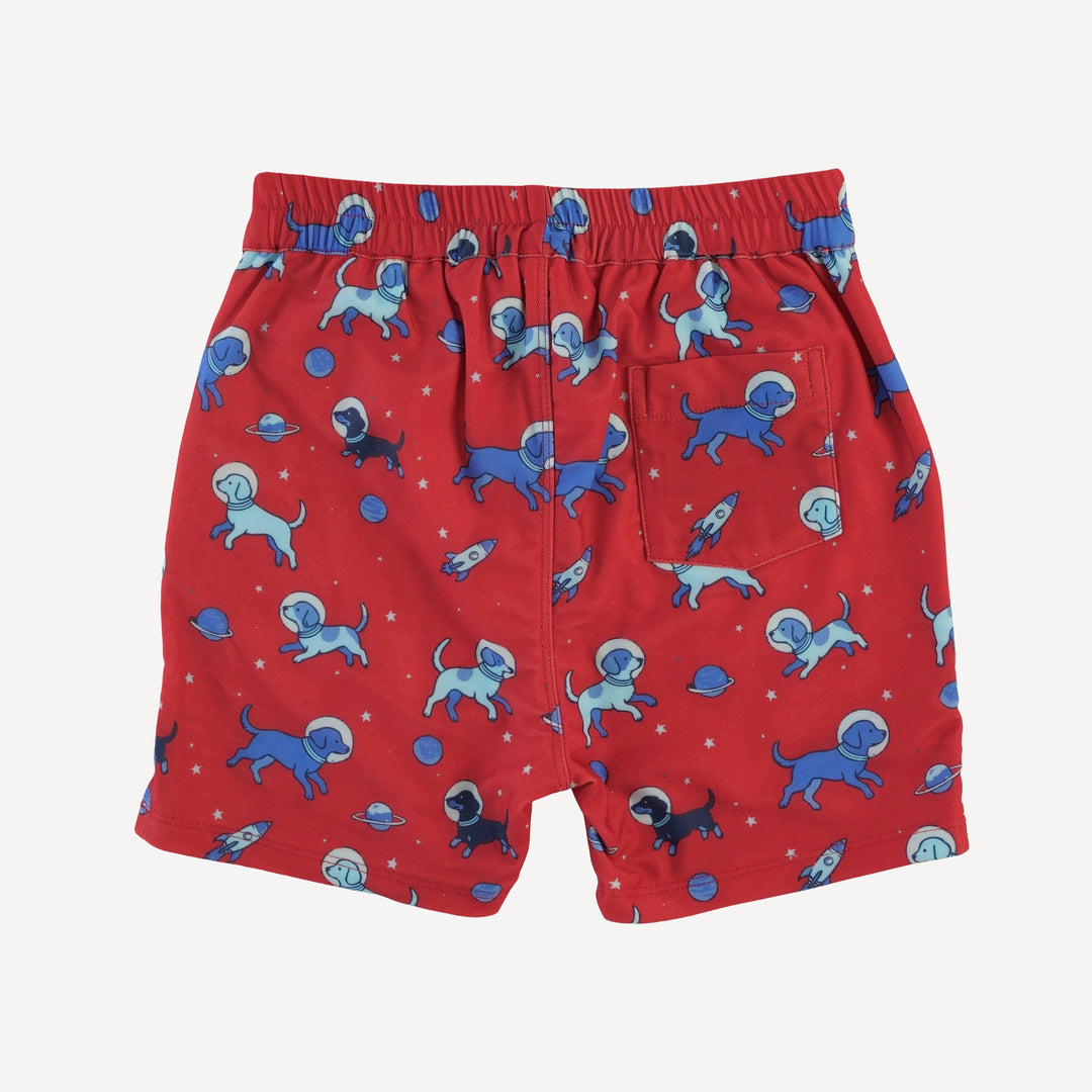 pocket board short | space pups | swim