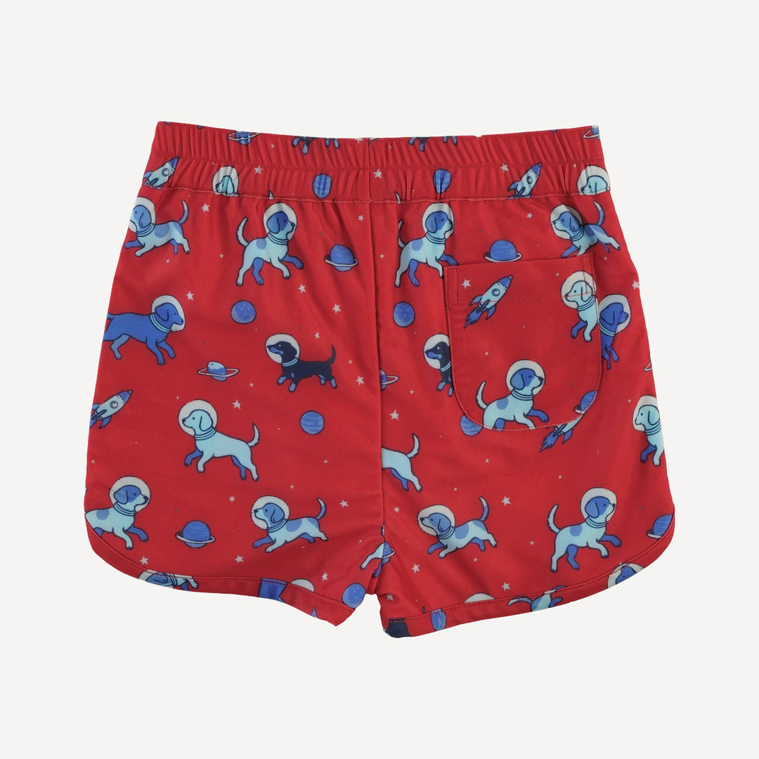 retro board short | space pups | swim