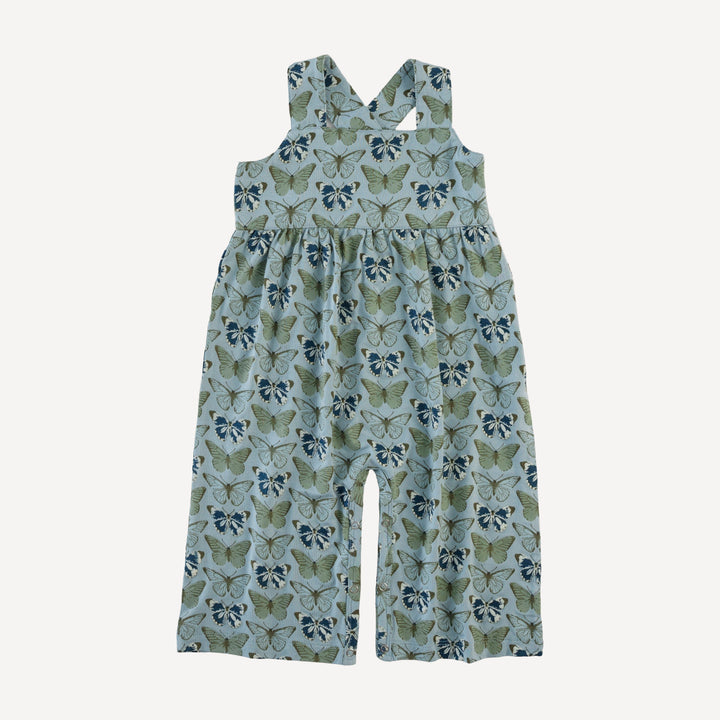 gaucho jumpsuit | blue butterflies allover | modal