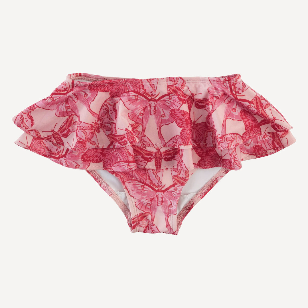 tiered ruffle bikini | moth wallpaper | swim