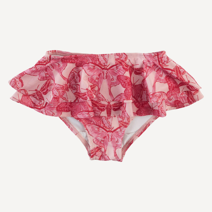 tiered ruffle bikini | moth wallpaper | swim