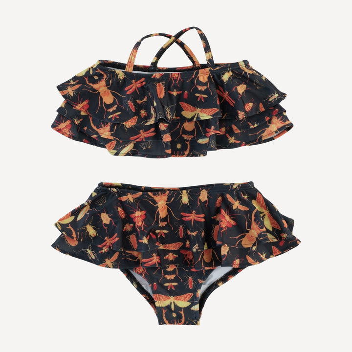 tiered ruffle bikini | insects | swim