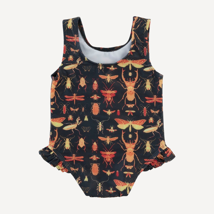 ruffle leg tank swimsuit | insects | swim