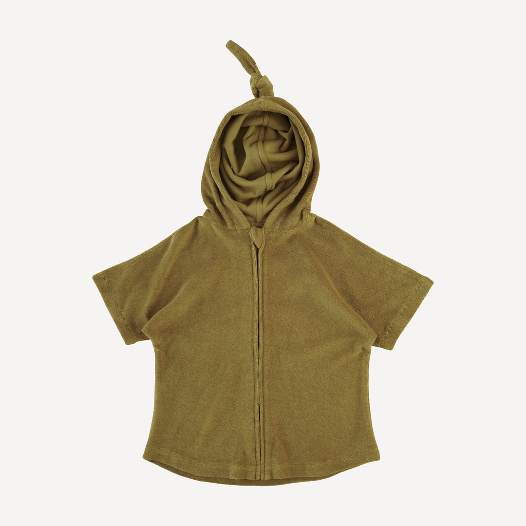 zip coverup | fennel | organic cotton terry