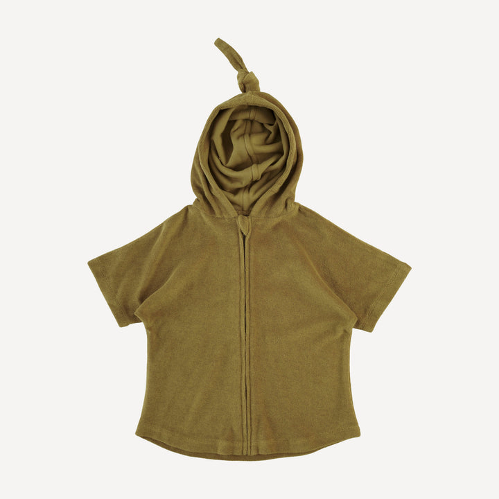 zip coverup | fennel | organic cotton terry