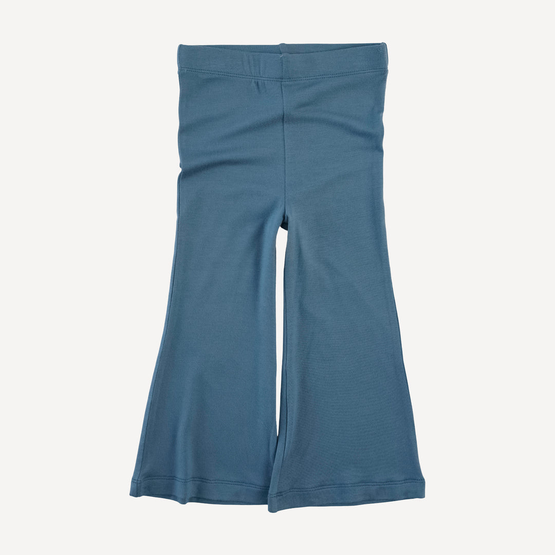 short sleeve peter pan skirted top + flare pant set | stone sparrow | modal