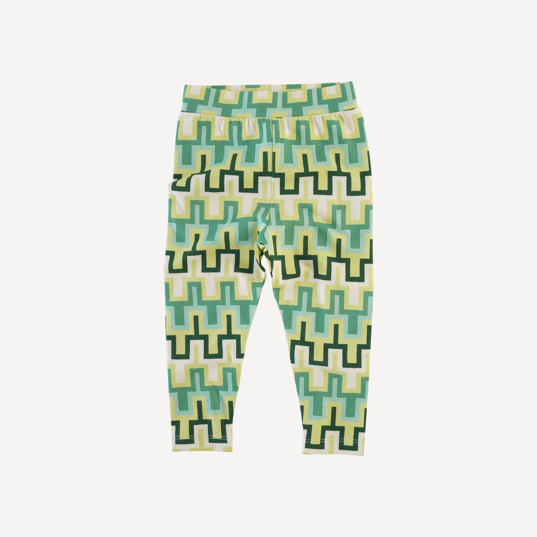 classic skinny legging | apple taffy graphic | organic cotton jersey