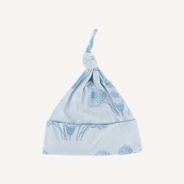 knot hat | blue dahlia | organic cotton jersey