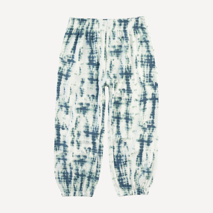 short sleeve relaxed jogger set | stone shibori | modal