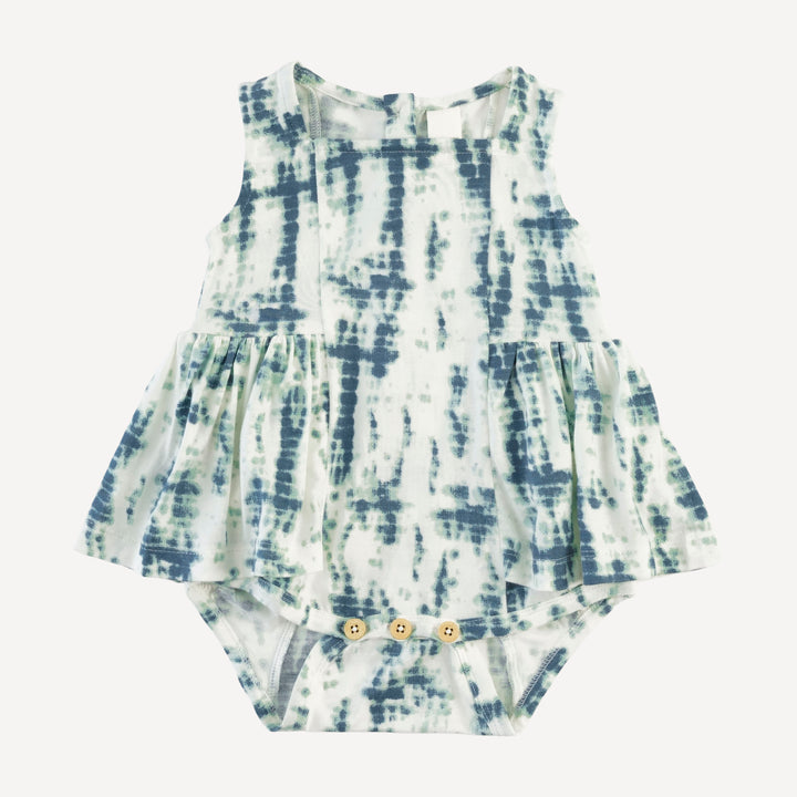 sleeveless ballerina bubble | stone shibori | modal