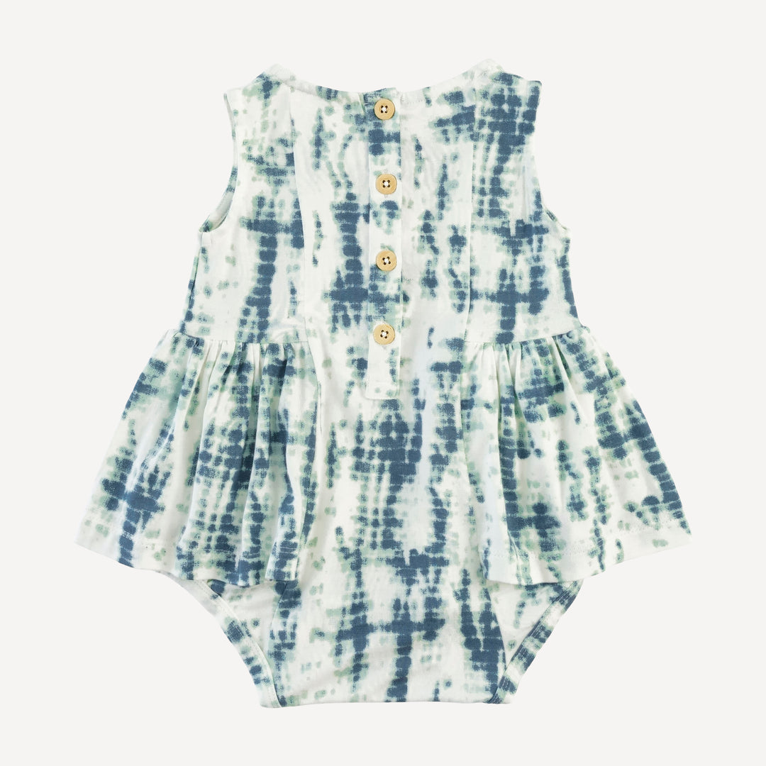 sleeveless ballerina bubble | stone shibori | modal