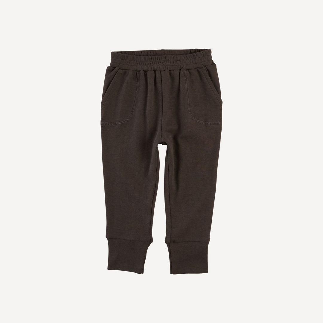 slim sport jogger | beluga | organic cotton interlock