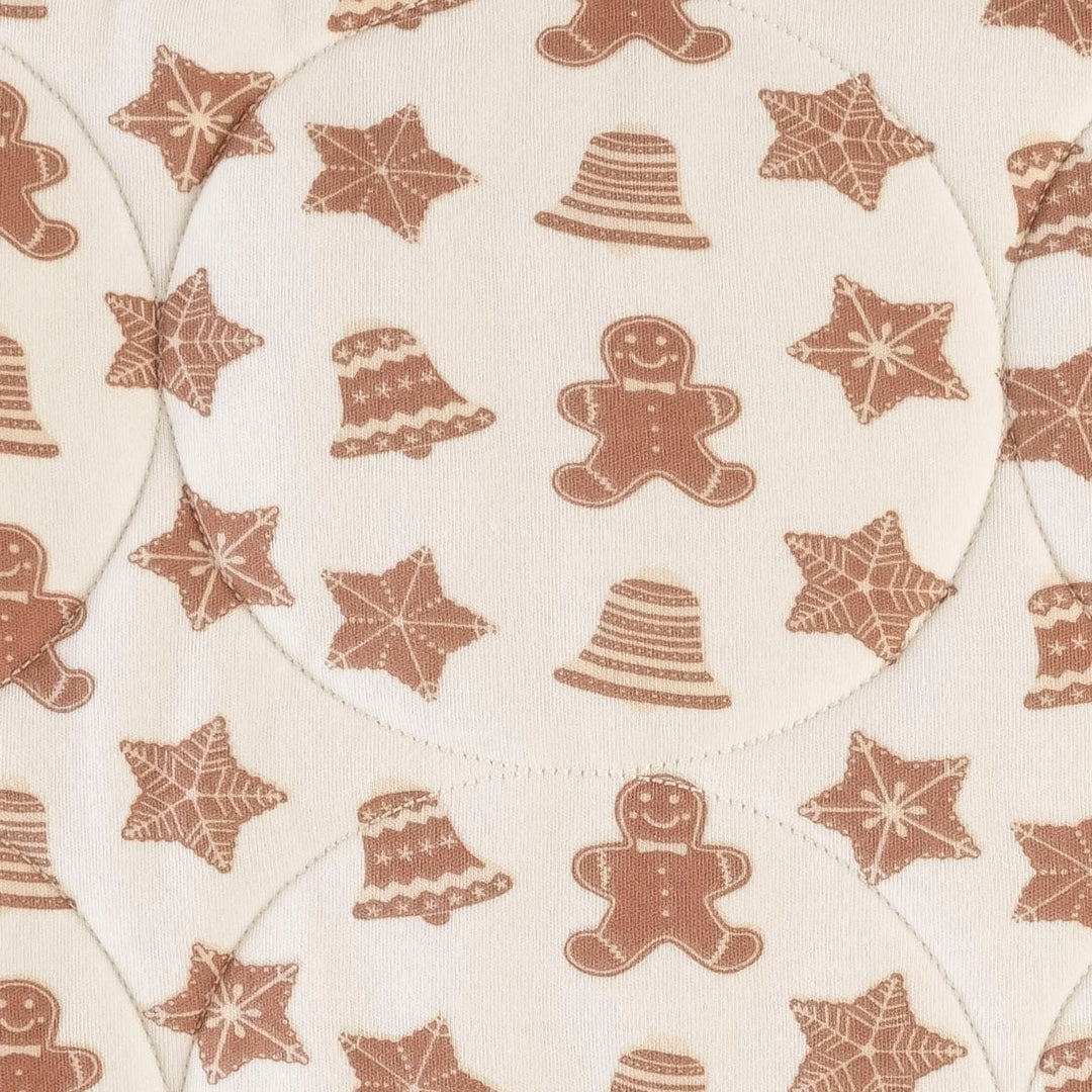 classic circle quilt | toffee gingerbread cookies | organic cotton interlock