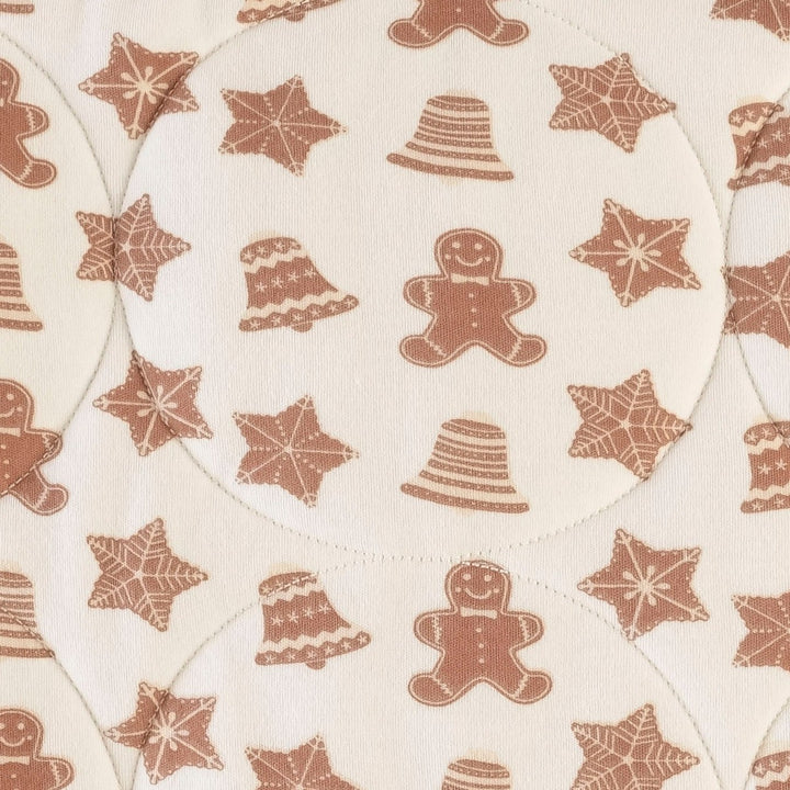 classic circle quilt | toffee gingerbread cookies | organic cotton interlock