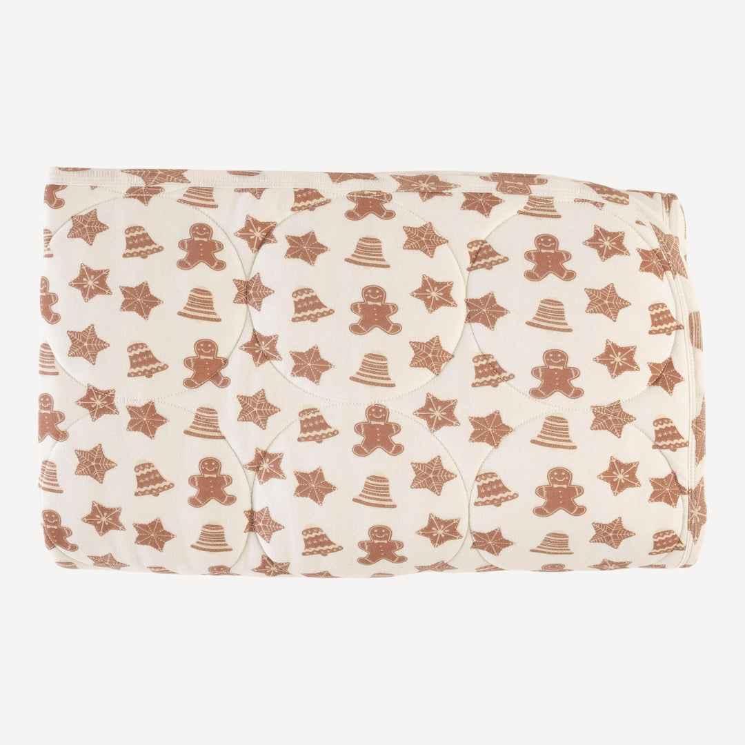 classic circle quilt | toffee gingerbread cookies | organic cotton interlock