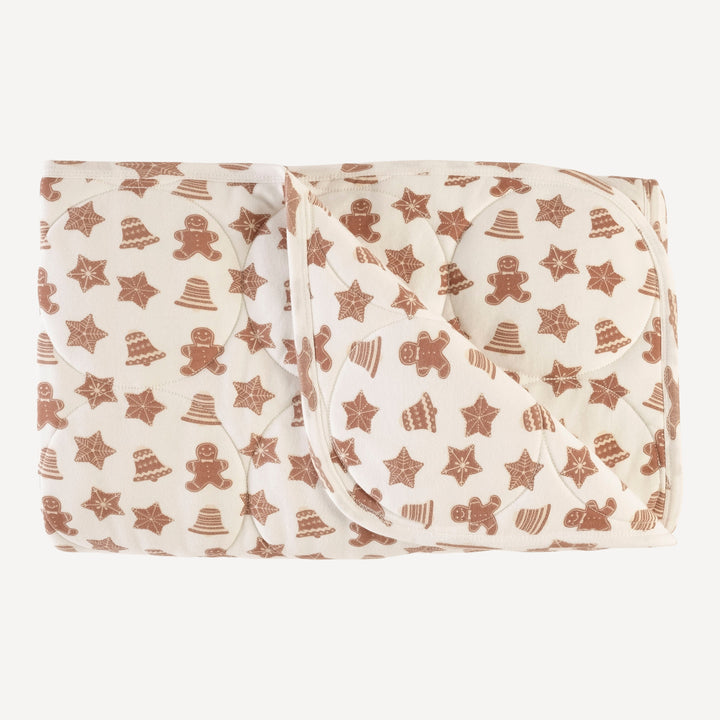 classic circle quilt | toffee gingerbread cookies | organic cotton interlock