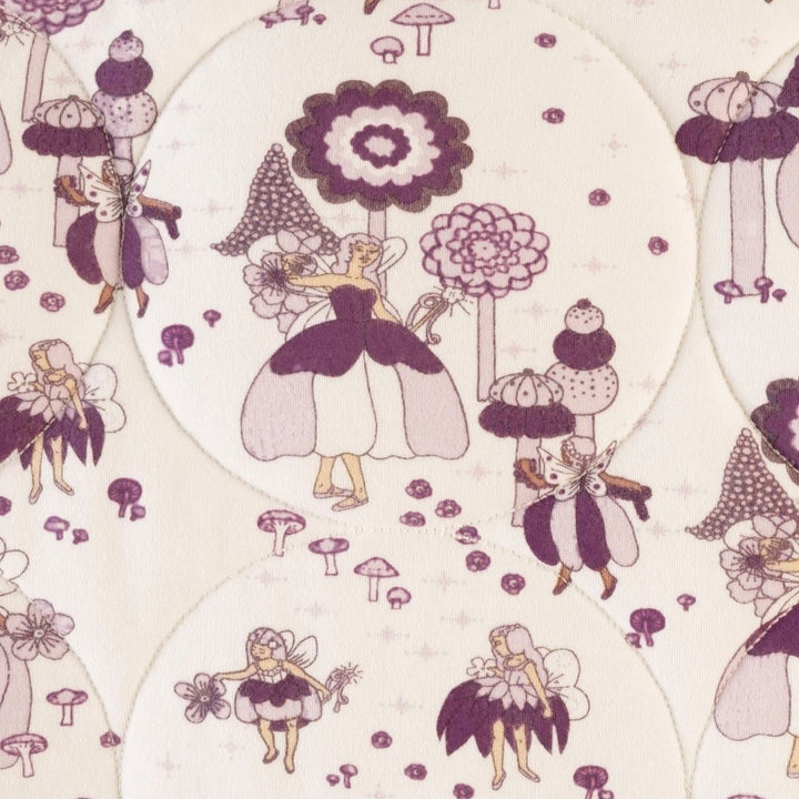 classic circle quilt | sugar plum fairy | organic cotton interlock