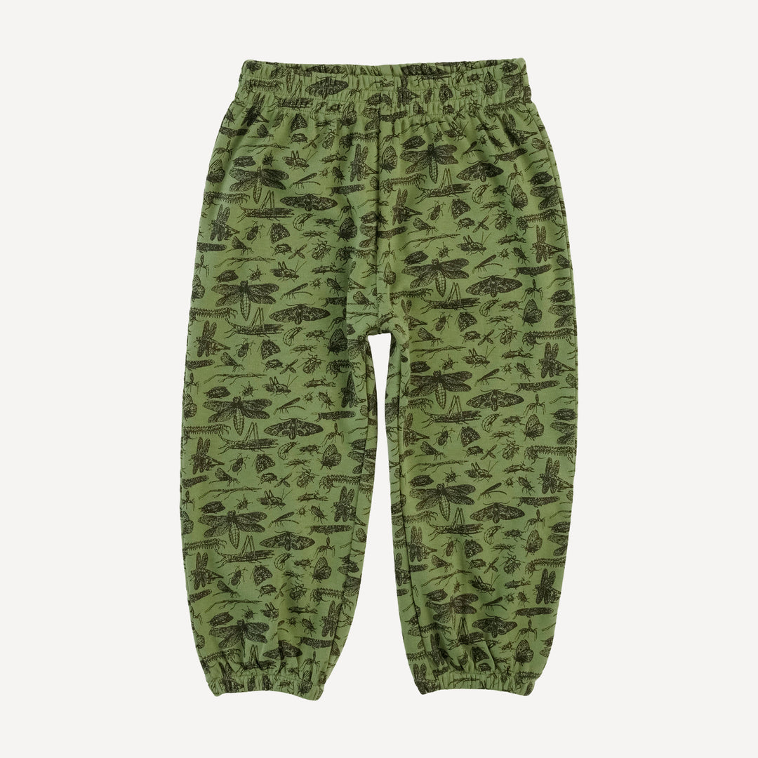 long sleeve relaxed jogger set | forest insects | organic cotton interlock