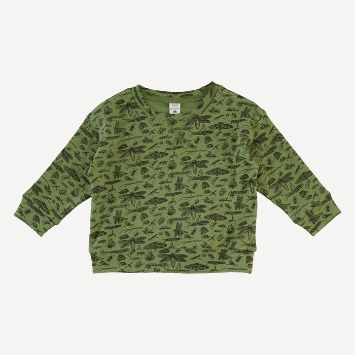 long sleeve relaxed jogger set | forest insects | organic cotton interlock