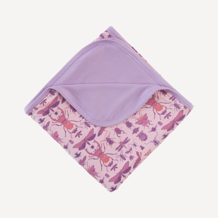 double layer blanket | pink insects | modal