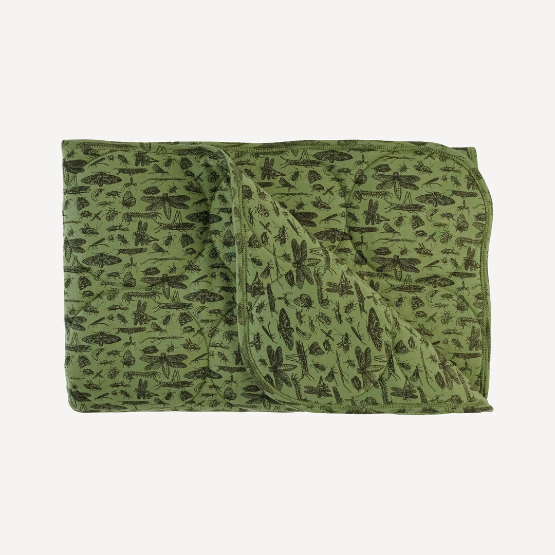 classic circle quilt | forest insects | organic cotton interlock