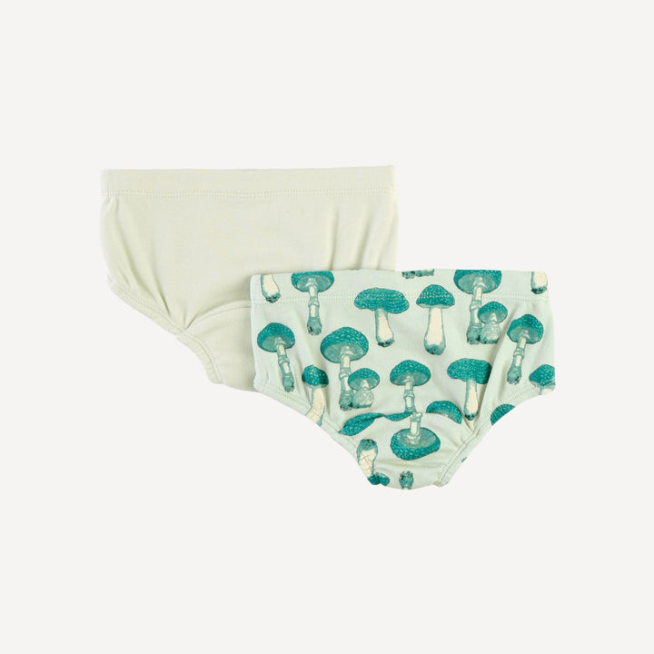 underwear set of 2 | aqua fungi | organic cotton interlock