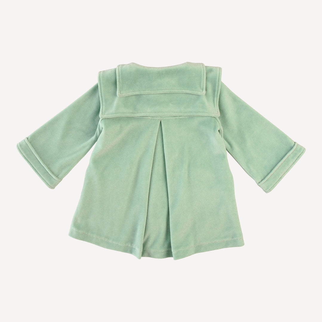 diamond yoke double collar jacket | hidden grove | organic cotton velour