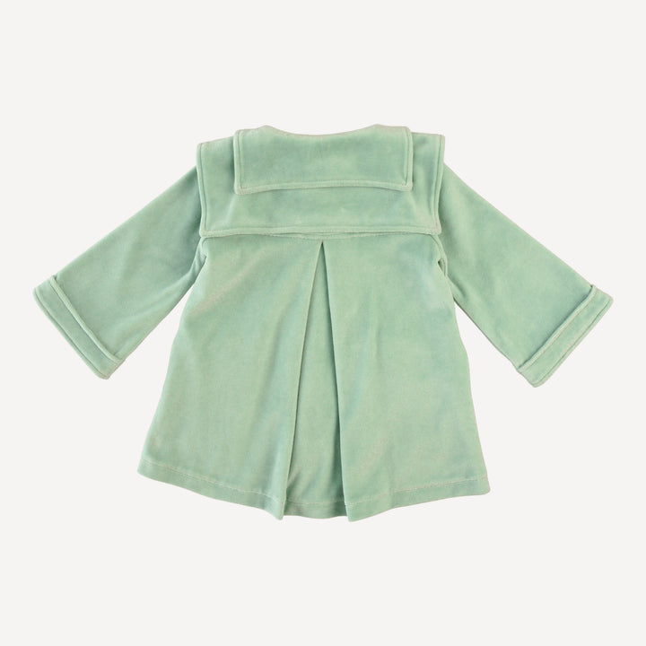 diamond yoke double collar jacket | hidden grove | organic cotton velour