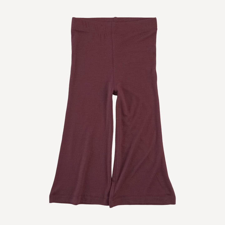 short sleeve peter pan skirted top + flare pant set | mahogany bee | modal
