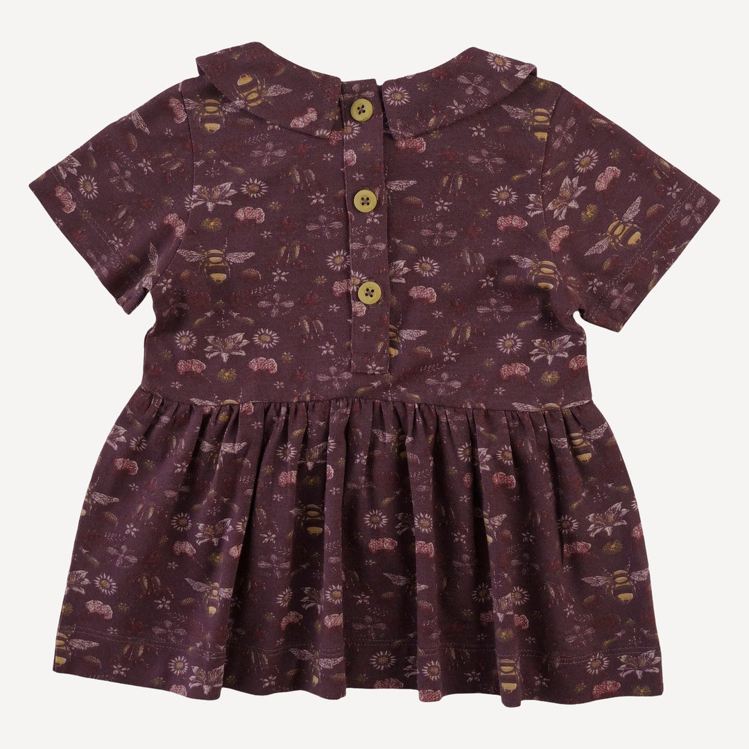 short sleeve peter pan skirted top + flare pant set | mahogany bee | modal