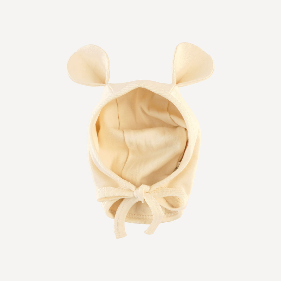 bear hat | oatmeal | organic cotton interlock